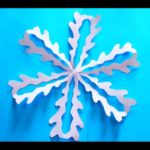 Как сделать елочную игрушку из бумаги видео снежинки