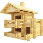 Деревянный конструктор дом для детей