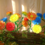 Цветы из пластиковых стаканчиков